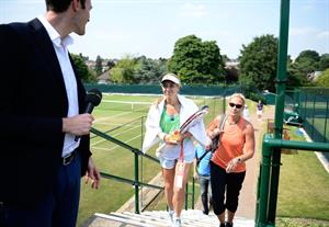Sabine Lisicki During a Practice Session Wimbledon Lawn Tennis Championships in London 05.07.13 
