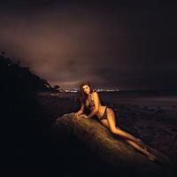 Cora Skinner in a bikini