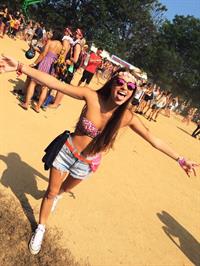 Nicole Whitehead in a bikini