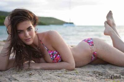 Hilary Rhoda in a bikini