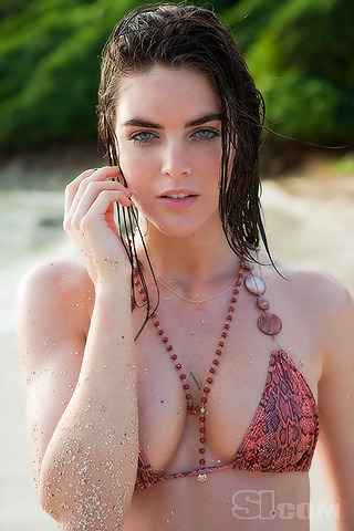 Hilary Rhoda in a bikini