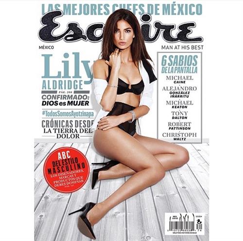 Lily Aldridge in lingerie