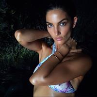 Lily Aldridge in a bikini