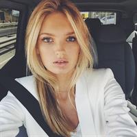 Romee Strijd taking a selfie