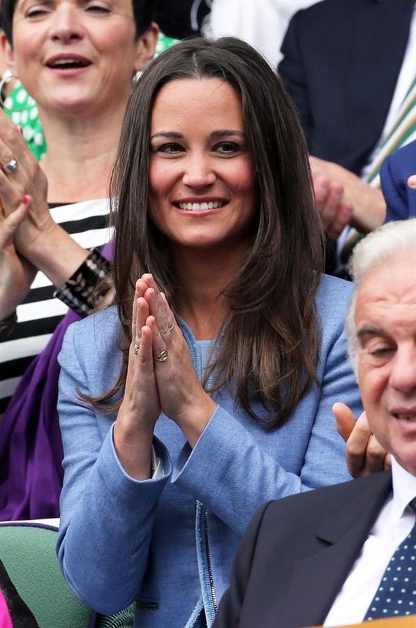 Pippa Middleton at the Centre Court opening day of Wimbledon in London on June 24, 2013
