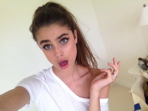 Taylor Marie Hill taking a selfie