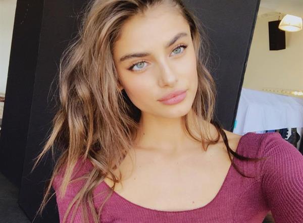 Taylor Marie Hill taking a selfie