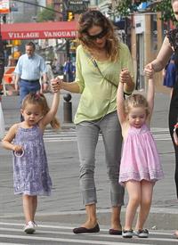 Sarah Jessica Parker Takes a stroll with her twins around the West Village in New York City (May 21, 2013) 