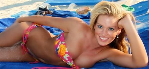 Elle Johnson in a bikini