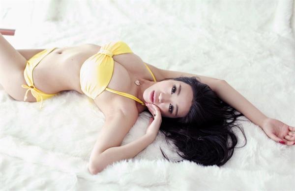 Tiffany Xiao Meng in a bikini