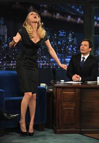 Amber Heard on Late Night with Jimmy Fallon at the Rockefeller Center on February 2, 2011