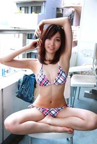Risa Yoshiki in a bikini