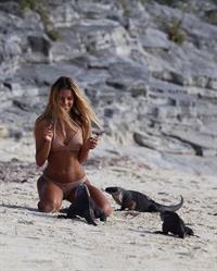 Sarah Kohan in a bikini