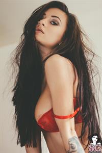 Alice Sey in lingerie