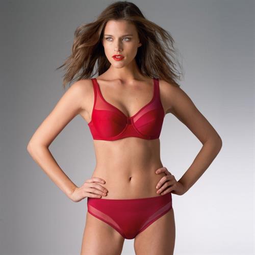 Kim Cloutier in lingerie