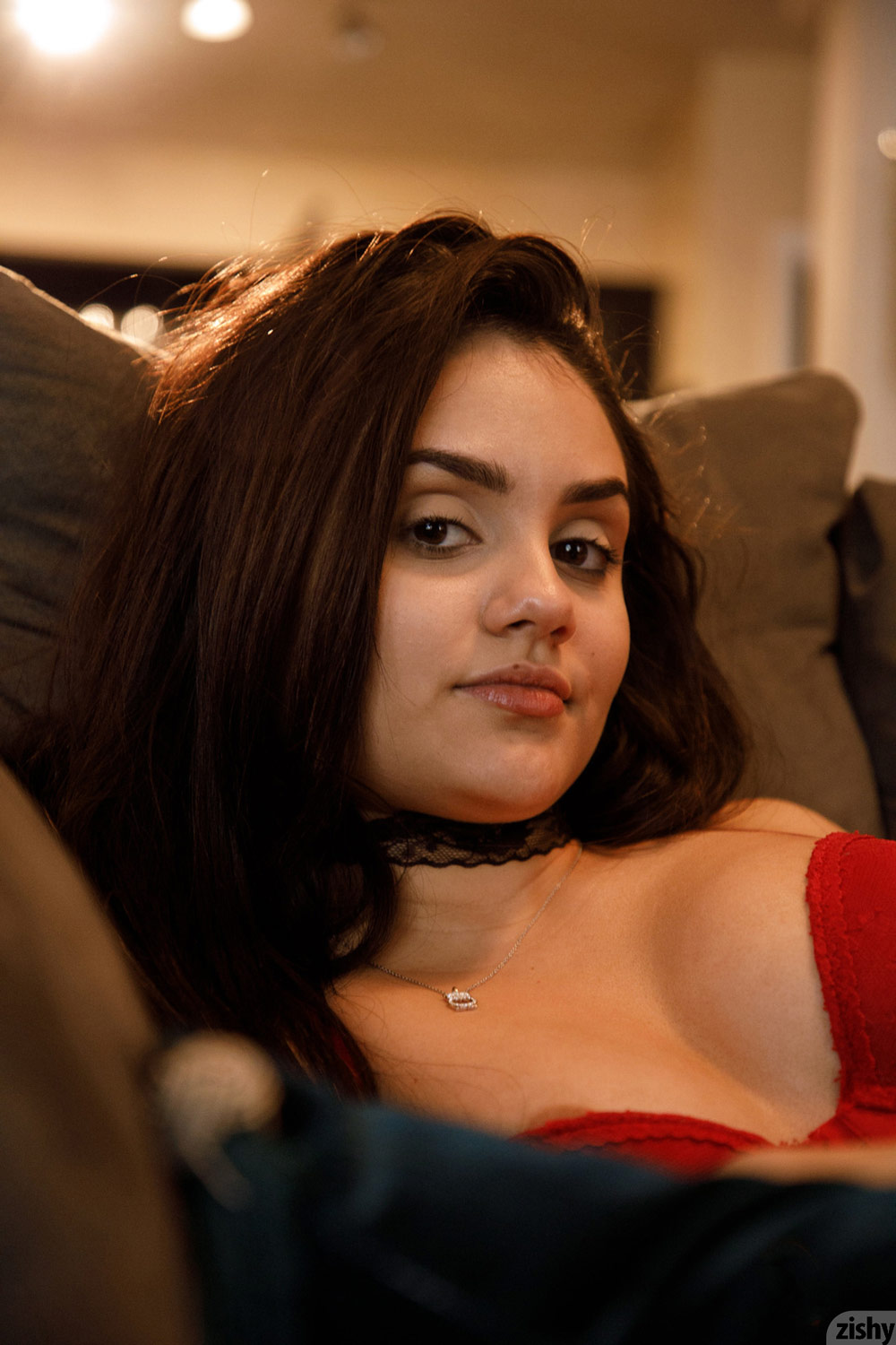 Elouisa Guerra in Red Lingerie