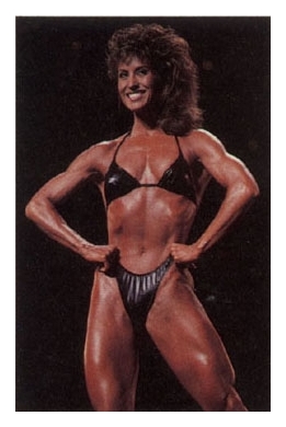 Rachel McLish in a bikini