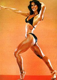 Rachel McLish in a bikini