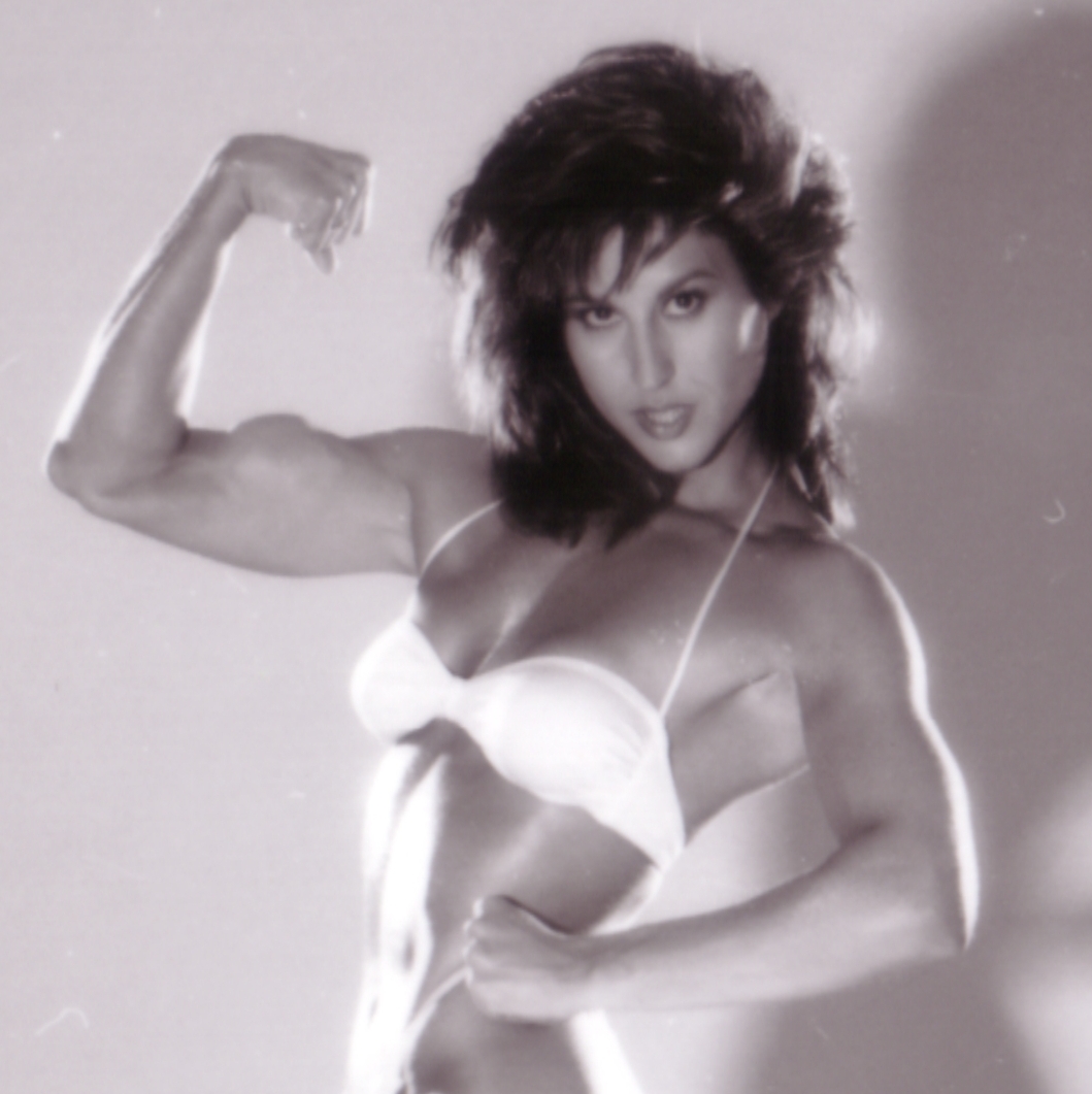 Rachel McLish in a bikini