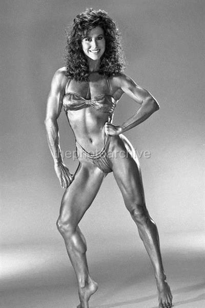 Rachel McLish in a bikini