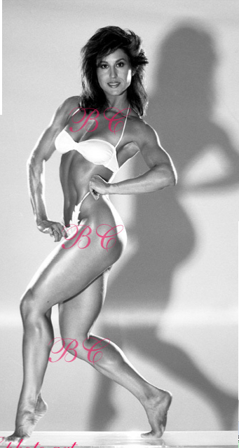 Rachel McLish in a bikini