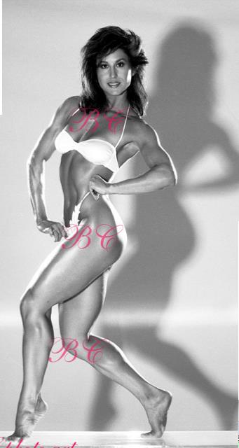 Rachel McLish in a bikini