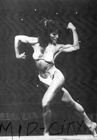 Rachel McLish in a bikini