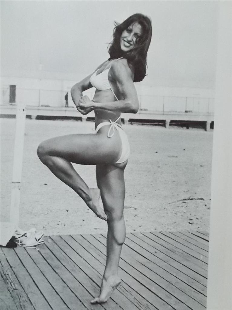 Rachel McLish in a bikini