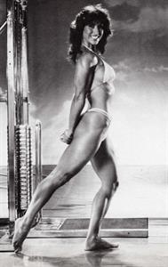 Rachel McLish in a bikini