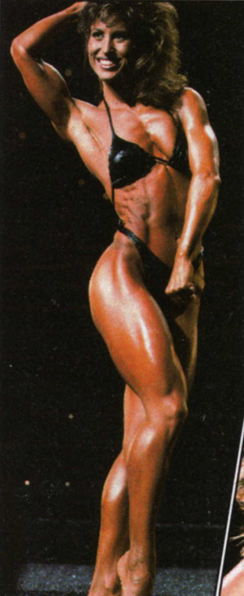 Rachel McLish in a bikini