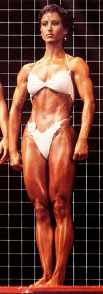 Rachel McLish in a bikini