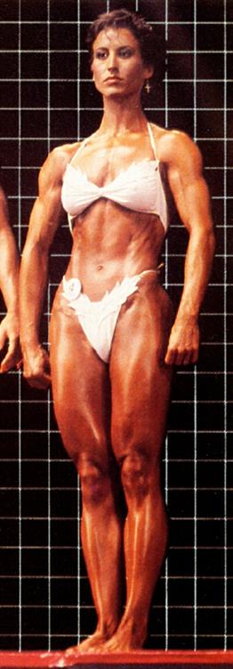 Rachel McLish in a bikini