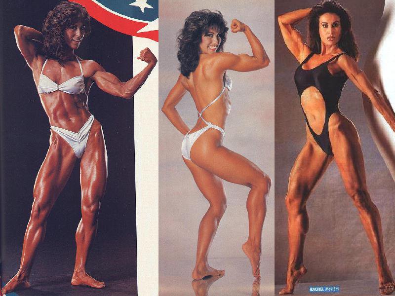 Rachel McLish in a bikini