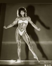 Rachel McLish in a bikini