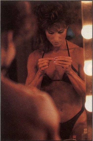 Rachel McLish in a bikini