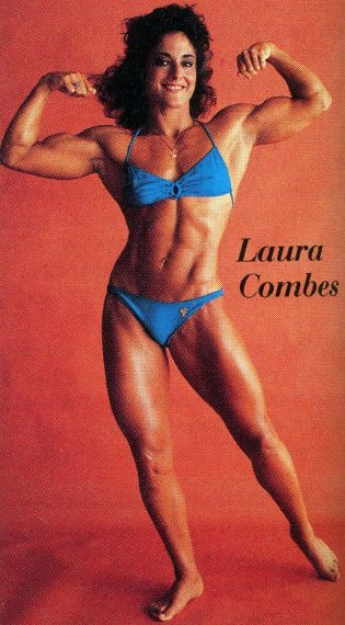 Laura Combes in a bikini