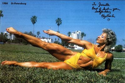 Kay Baxter in a bikini