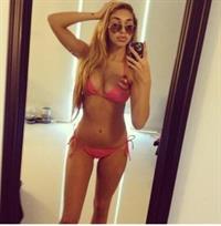 Chantel Jeffries in a bikini taking a selfie