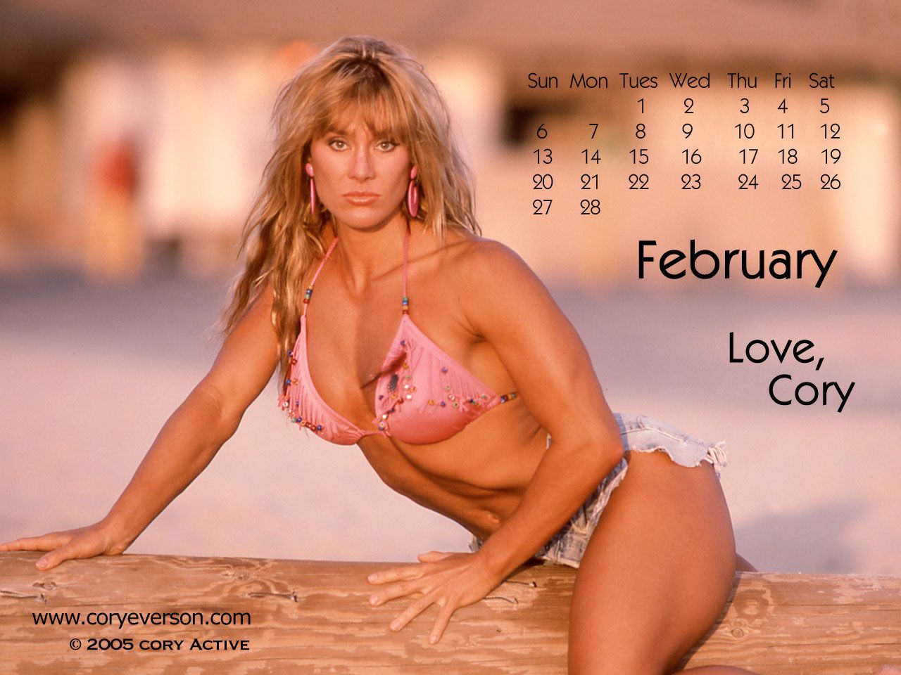 Cory Everson in a bikini