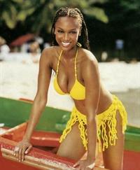 Tyra Banks in a bikini