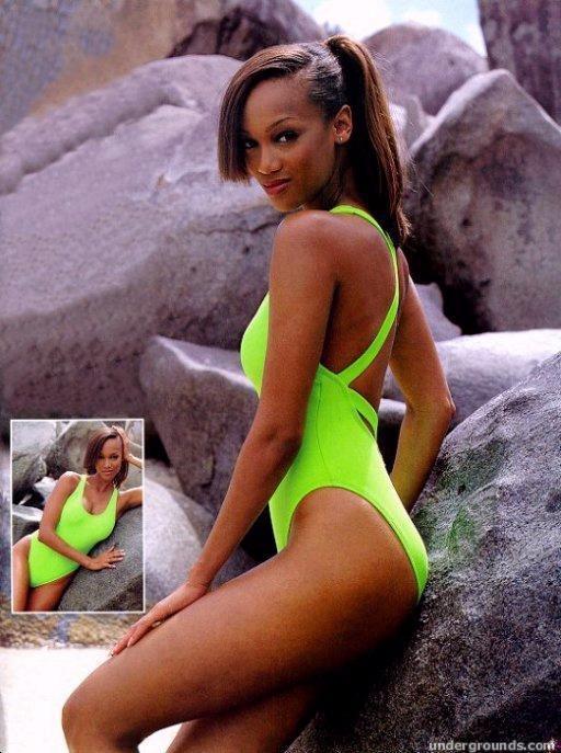 Tyra Banks in a bikini