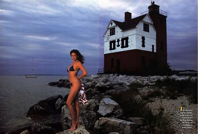 Stacey Williams in a bikini