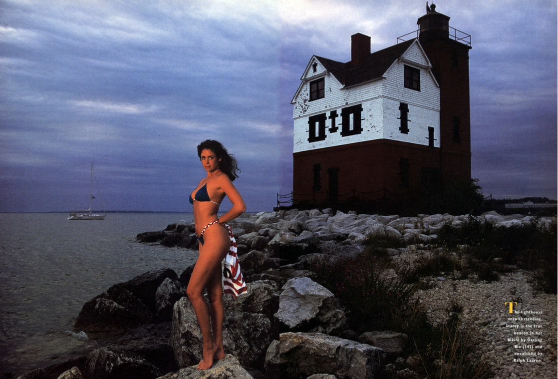 Stacey Williams in a bikini