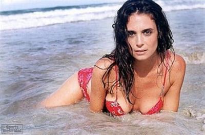 Stacey Williams in a bikini