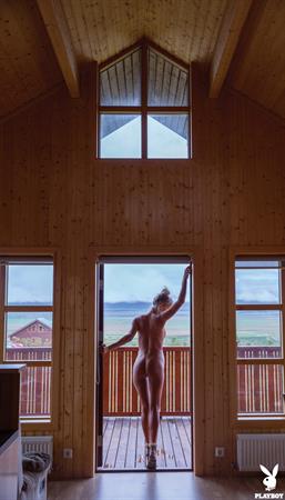 Allie Leggett poses for Playboy