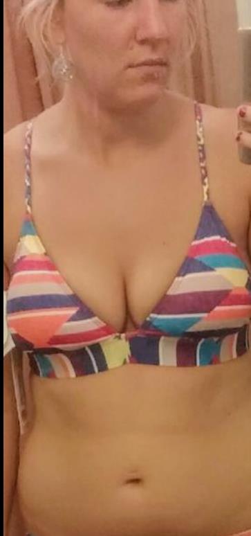 Anonymous in a bikini taking a selfie