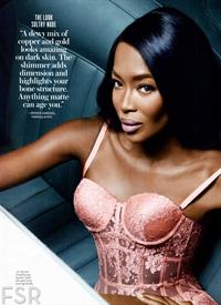 Naomi Campbell in lingerie