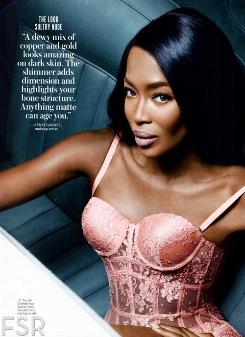 Naomi Campbell in lingerie