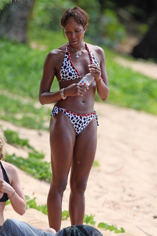 Naomi Campbell in a bikini