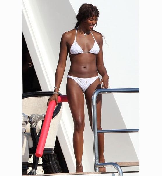 Naomi Campbell in a bikini